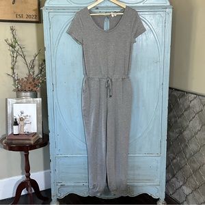 Cable & gauge loungewear jogger gray Jumpsuit size small